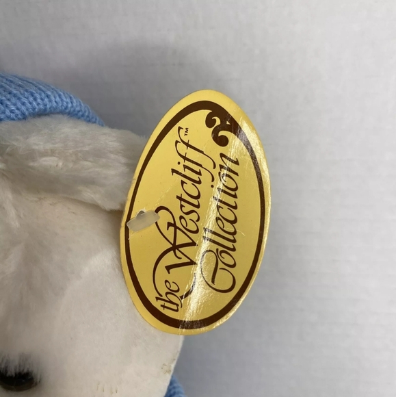 NWT Vintage Westcliff Collection Winter Hat Sweater White Bear Plush Stuffed Toy - Picture 3 of 6